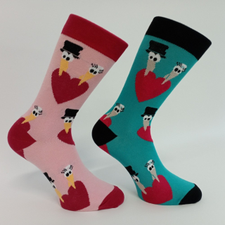 BAVLNĚNÉ VZOROVANÉ PONOŽKY ČÁP