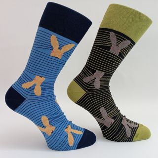 PÁNSKÉ VZOROVANÉ PONOŽKA LEPUS