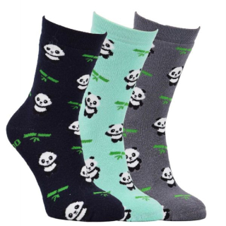 VIO dětské barevné teplé froté bambusové ponožky mix1 - 85009 - 3 páry 