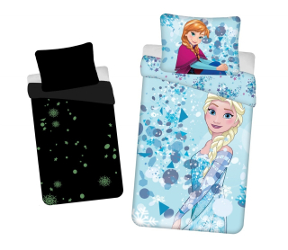 Povlečení Frozen Light blue 02 svítící efekt
