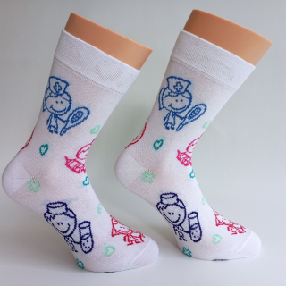 BAVLNĚNÉ PONOŽKY AMBULANCE