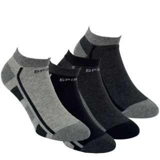 RS letní pánské bavlněné elastické sneaker ponožky sportovní design mix -3524624 - 4 páry 