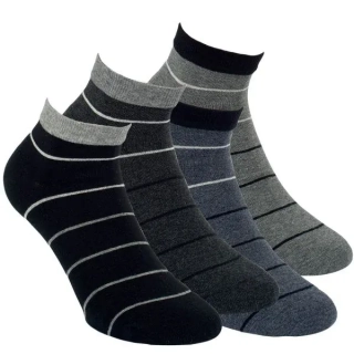 RS pánské bavlněné kotníkové melírované elastické ponožky mix - 3519224 - 4 páry 