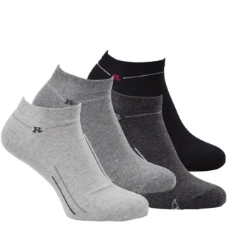 Zdravé ponožky letní pánské bavlněné elastické melírované sneaker ponožky mix1 - 7401124- 4 páry