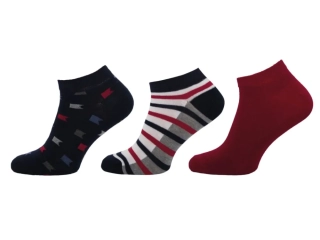 PÁNSKÉ KOTNÍKOVÉ PONOŽKY KM08 - MULTIPACK 3 PÁRY