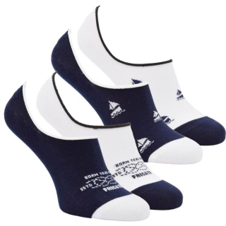 Zdravé ponožky letní nízké sneaker bavlněné neviditelné námořnické ponožky se silikonem mix- 6800224 - 4 páry