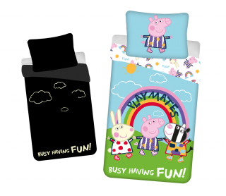Povlečení Peppa Pig PEP125 svítící efekt