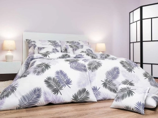 Povlečení bavlna Peříčka fialová