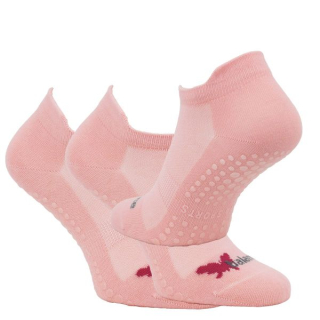 Zdravé ponožky dámské jemné elastické protiskluzové ponožky yoga&pilates růžová - 64099 - 3 páry