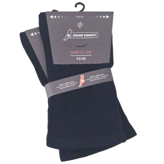 Zdravé ponožky rozšířené unisex zdravotní bambusové jednobarevné ponožky bez gumiček mix2 - 91223 - 2 páry