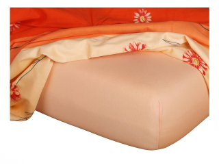 Jersey prostěradlo - meruňka A