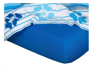 Jersey prostěradlo - modř královská C