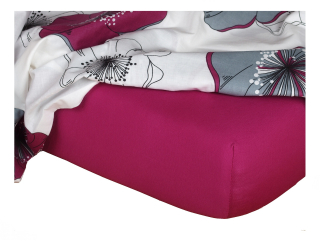 Jersey prostěradlo - ostružinová C