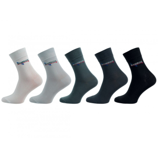 Ponožky comfort bambus s nápisem 1033 - balení 5 párů