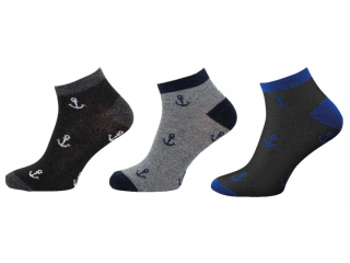Pánské kotníkové ponožky - 3 páry 1126