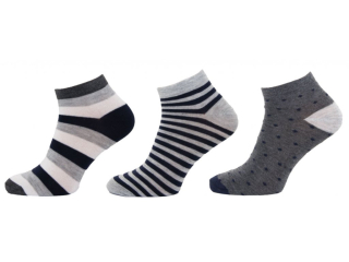Pánské kotníkové ponožky - 3 páry 1127