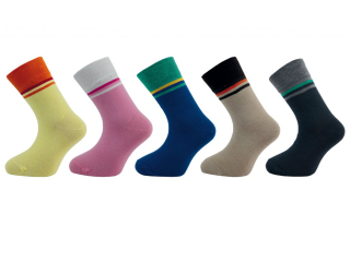 Dětské ponožky Lycra pruh 1502 - balení 10 párů