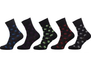 Dámské ponožky lycra hvězdičky