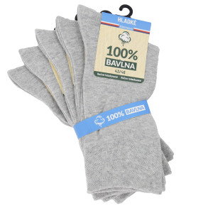 hladké jednobarevné unisex 100% bavlněné ponožky mix22 - 5 párů Kód zboží: 91009_mix22