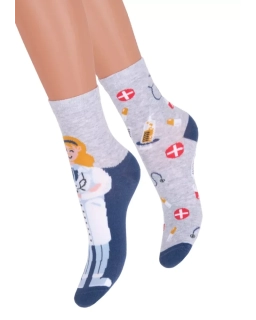 Dívčí klasické ponožky 014/432 STEVEN