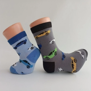 Bavlněné ponožky AUTA