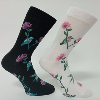 Vzorované ponožky KOLIBŘÍK