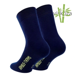 RS unisex jednobarevné bambusové teplé froté ponožky mix2 - 43058 - 2 páry