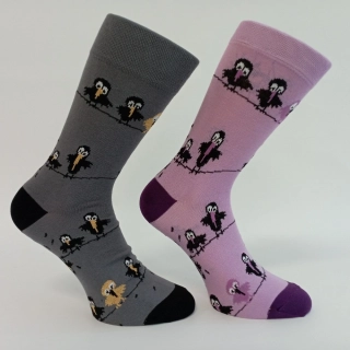 VZOROVANÉ PONOŽKY PTÁK