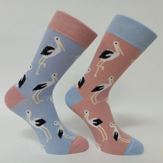 Vzorované bavlněné ponožky STORK